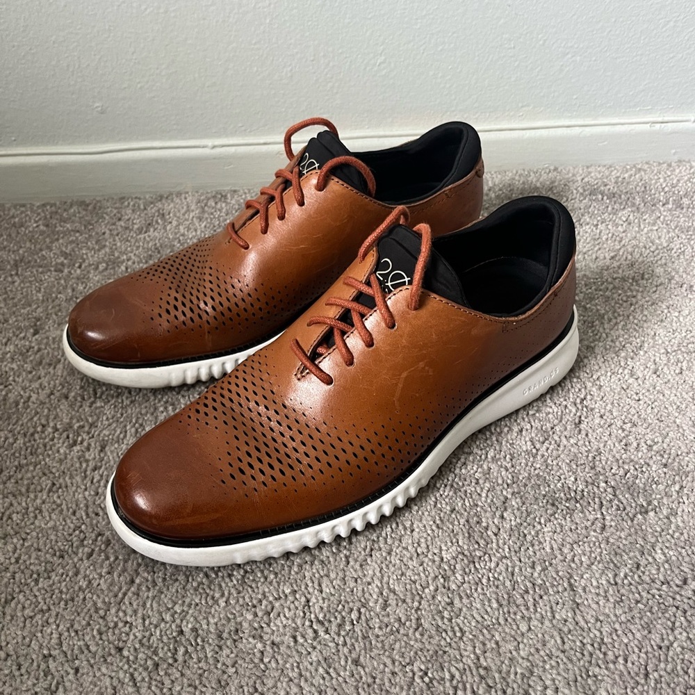 ZeroGrand Laser Wing Oxford (Men) | size 7.5
